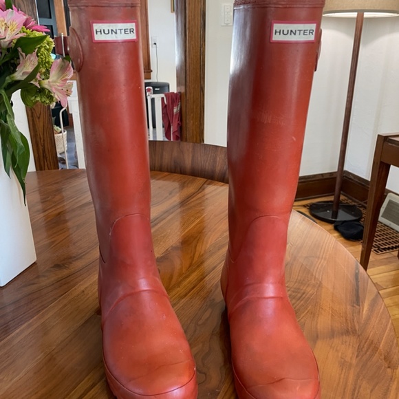 Hunter Tall Rain Boots, Women’s 9 - Picture 3 of 5